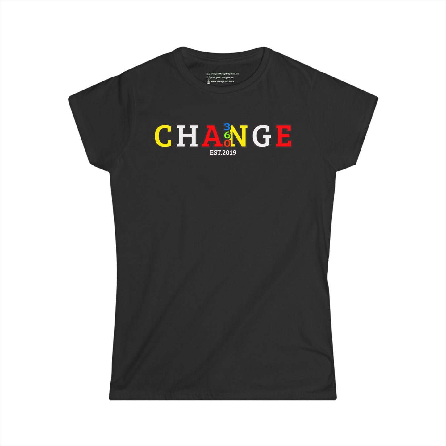 CHANGE360 ESTABLISHED 2019 | WOMEN SOFT FITTED TEE