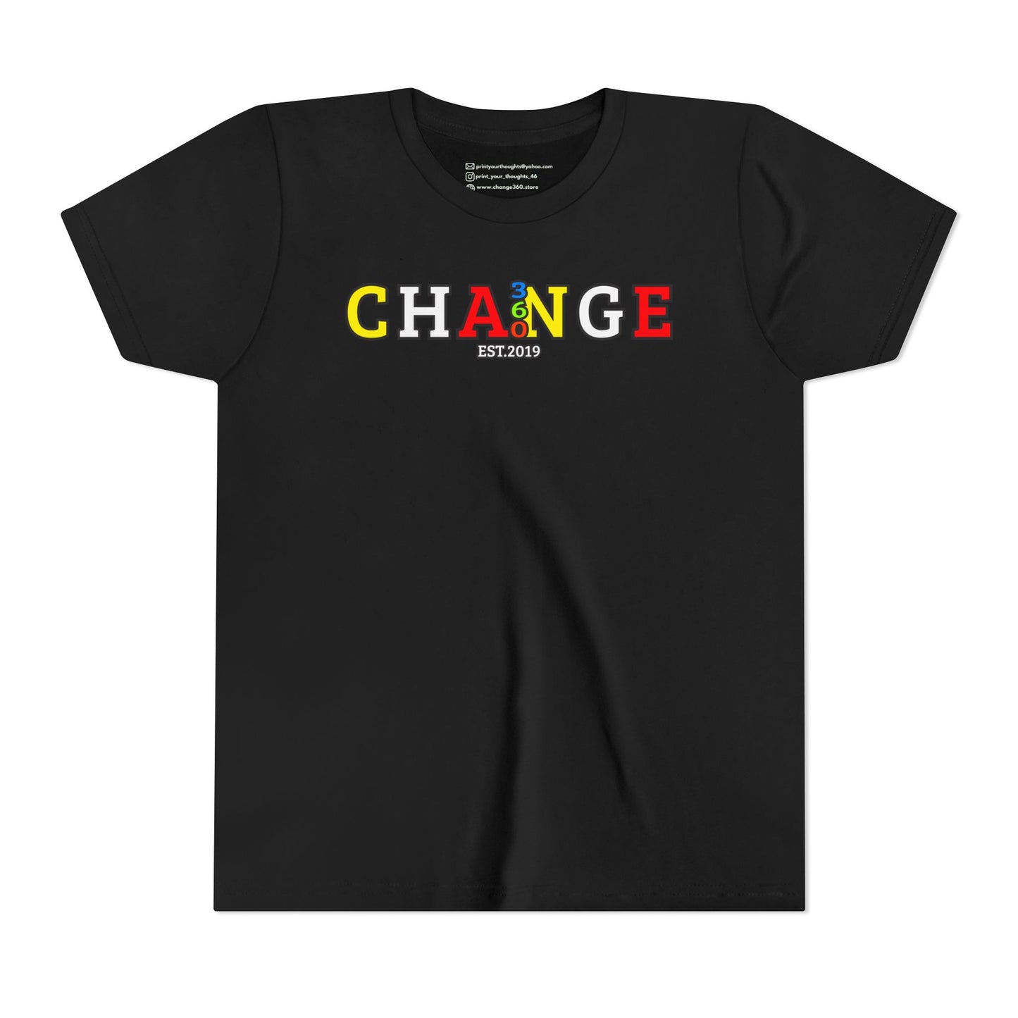 CHANGE360 ESTABLISHED 2019 | YOUTH SHORT SLEEVE TEE