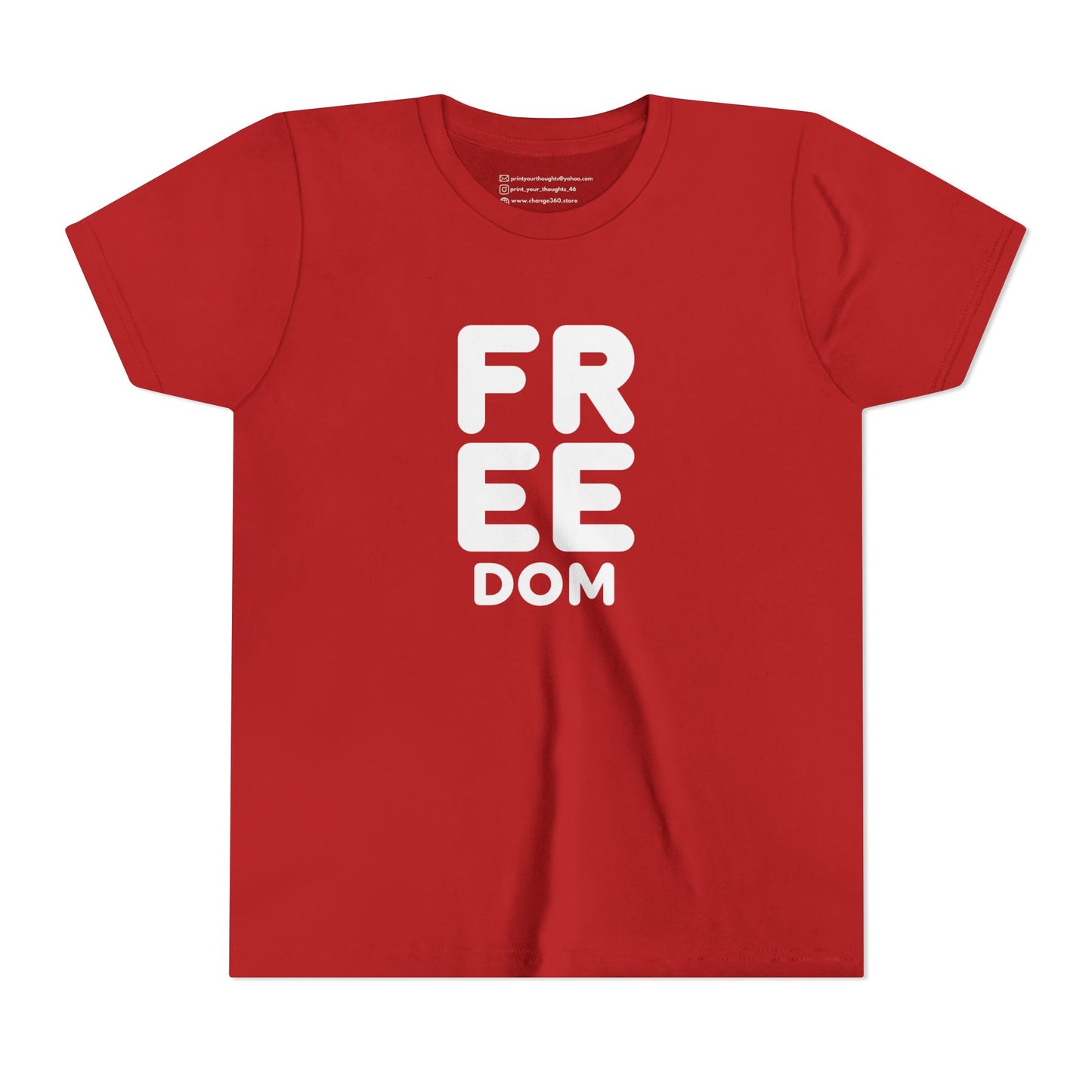 Freedom Youth Short Sleeve Tee - Fun and Trendy Kid's T-Shirt